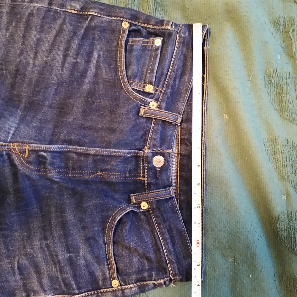 Levi's 501 Blue Denim Jeans, actual 28x30 - Picture 10 of 10